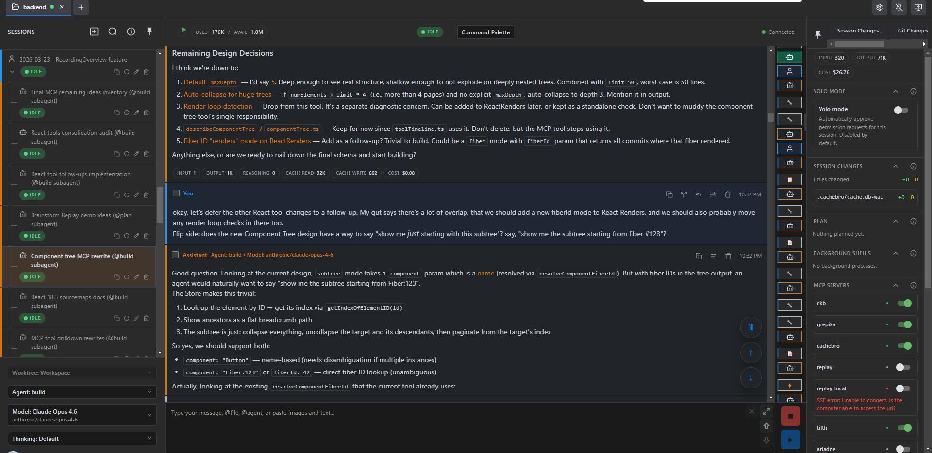 CodeNomad - child subtask - design decisions